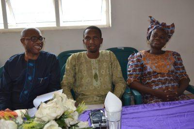 PANEL OF JUDGES: Dr Oluwole Adeyemi, Faculty Students Officer; Mr Ayomipo Adegeye, junior trainee Fellow and Dr. (Mrs) Nusrat Omisore, senior lecturer, department of pharmacology, OAU Faculty of Pharmacy