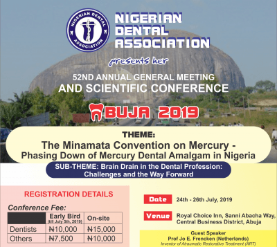 Nigerian Dental Association 52nd Conference Banner