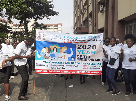 Lagos Nurses Flag off 2020 Year of the Nurse & Midwife